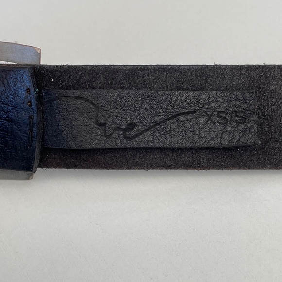 NWOT!! Free People We the Free Essex leather belt Black XS/S Never worn - Picture 2 of 3